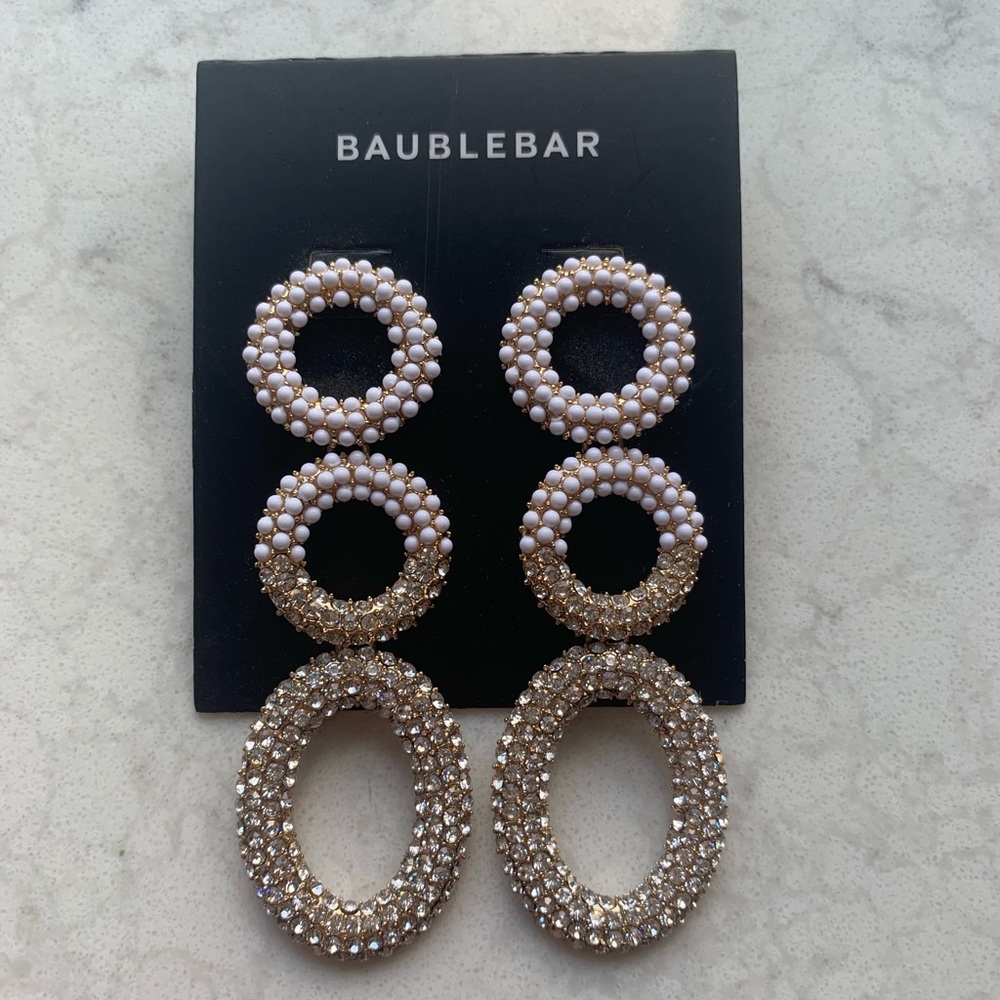 BaubleBar Tiered Hoop Earrings